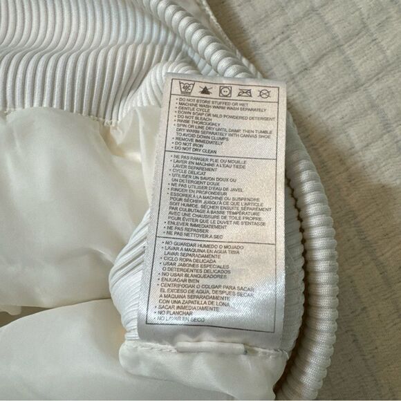 Vintage Y2K Nike Puffer Vest 12-14 XL White Duck Goose Down - Picture 8 of 10